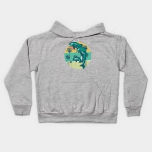 Stylish dolphins Kids Hoodie